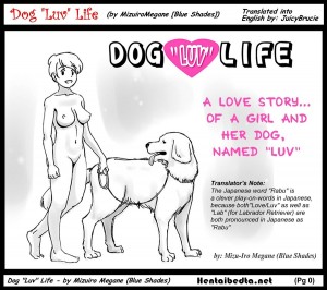 pink-noise Dog’s Luv Life Hentai Beastiality Dog English Manga Doujinshi Mizuiro Megane